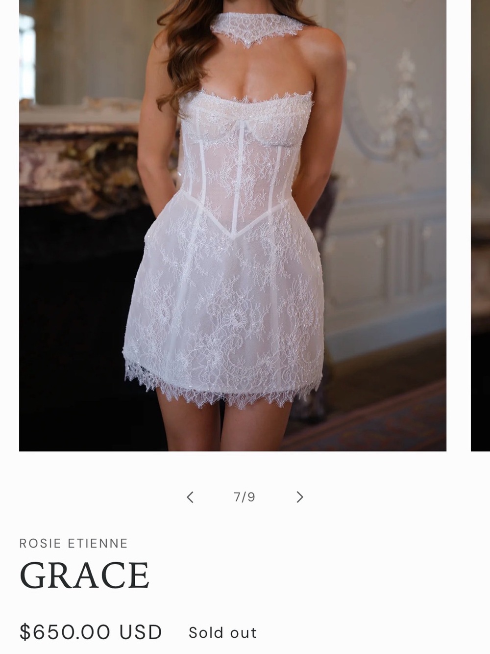 Rosie Etienne Grace Mini Dress - SOLD OUT ON WEBSITE